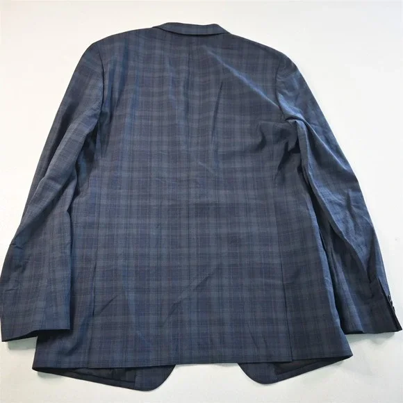 Bonobos 44L Plaid Marzotto Wool Zip Pocket Soft Shoulder Suit Jacket Sport Coat